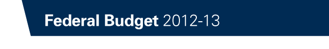 Federal Budget 2012-13
