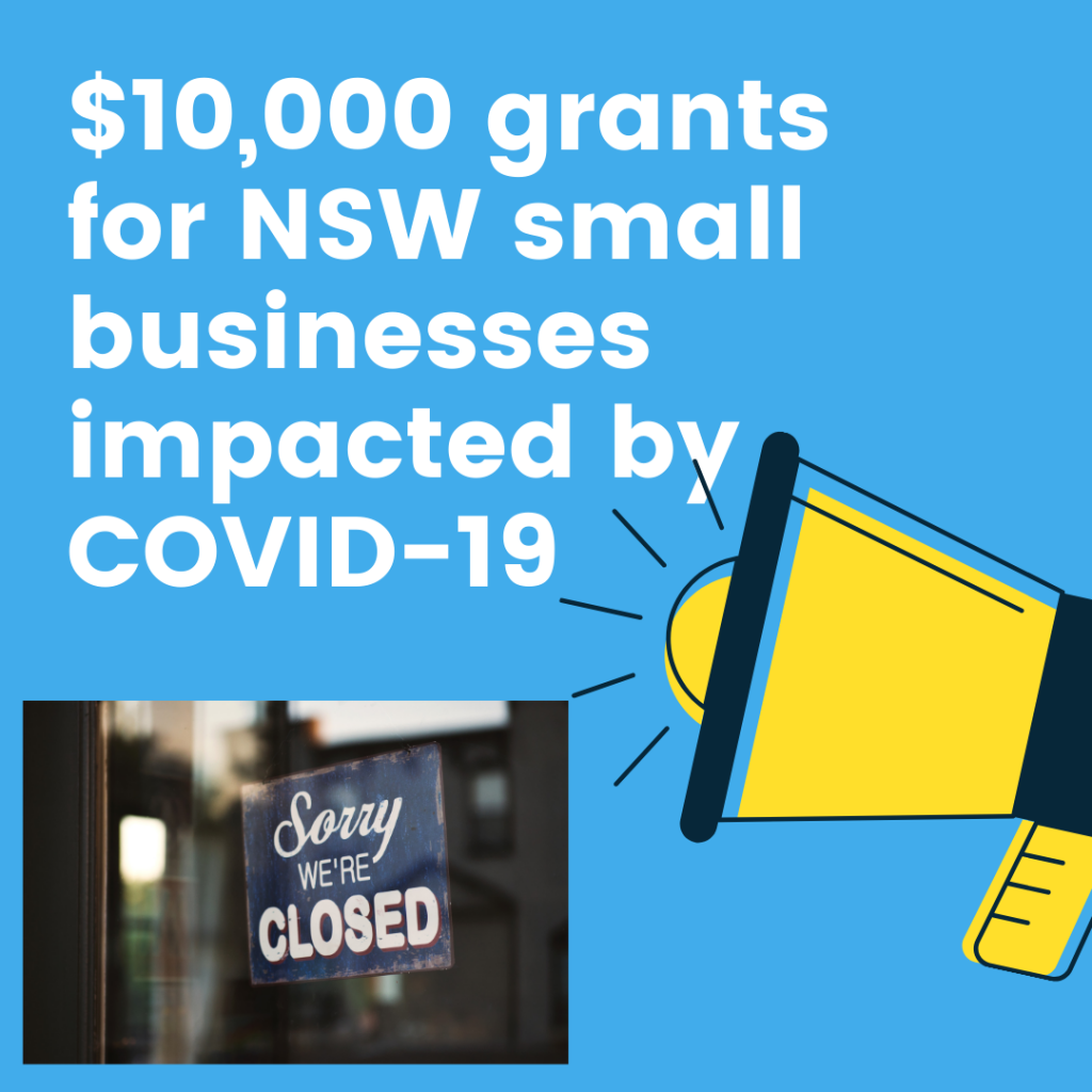 $10,000 grants for small businesses affected by COVID-19 who have ‘slipped through the cracks’